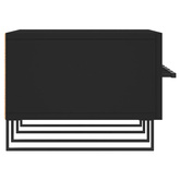 vidaXL Szafka pod TV, czarna, 150x36x30 cm, materiał drewnopochodny wariant 4
