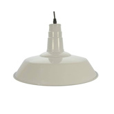 Lampa Wisząca Retro Loft Biała 36cm E27 Abruzzo Grote