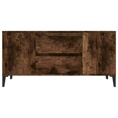 Szafka pod TV, przydymiony dąb, 102x44,5x50 cm vidaXL