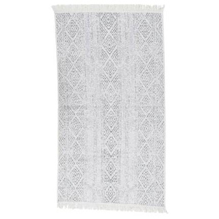 vidaXL Dywanik, jasnoszary, 120x180 cm, bawełniany