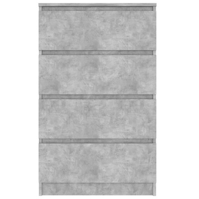vidaXL Komoda, szarość betonu, 60x35x98,5 cm, materiał drewnopochodny