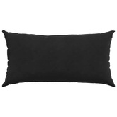 Poduszki na sofę 2 pcs Czarny 80 x 40 cm Tkanina sztruksowa