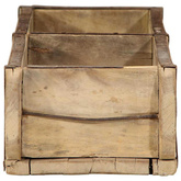 Taca 4 pcs Brązowy 57 x 15 x 9 cm Lite Drewno Recyklingowe