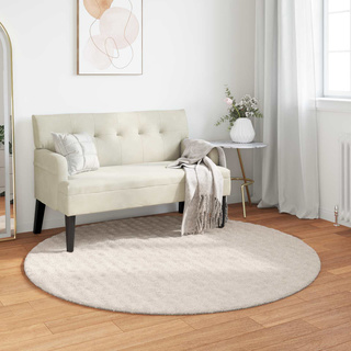 Dywany pokojowe Okrągły SIROLO Beżowy ? 120 CM Poliester