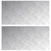 Stopień Prostokątny 2 pcs Srebrny 60 x 30 cm Aluminium