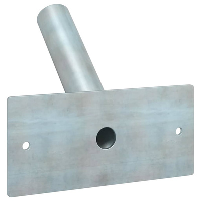 Uchwyt na maszt flagowy Srebrny 13 x 6 x 0,2 cm Stal