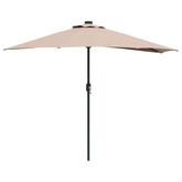 Parasolka ogrodowa Ciemnoszary 294 x 150 x 224 cm