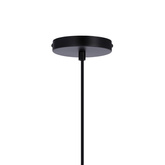 Lampa wisząca CORDEL elegancka - czarna z białym kloszem kulką - nowoczesne oświetlenie salonu i łazienki 1x G9 LED