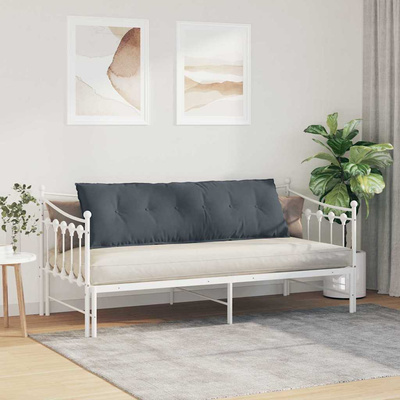 Poduszka na plecy Ciemnoszary 160 x 50 cm Tkanina sztruksowa