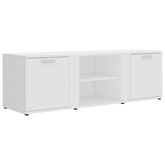vidaXL Szafka pod TV, biała, 120x34x37 cm, materiał drewnopochodny