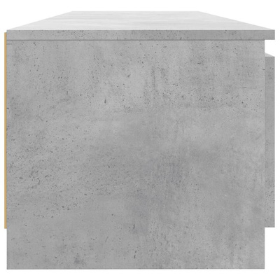 vidaXL Szafka pod TV z LED, szarość betonu, 140x40x35,5 cm