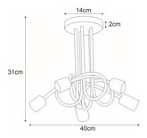 Lampa sufitowa K-3611 z serii DEZE KAJA