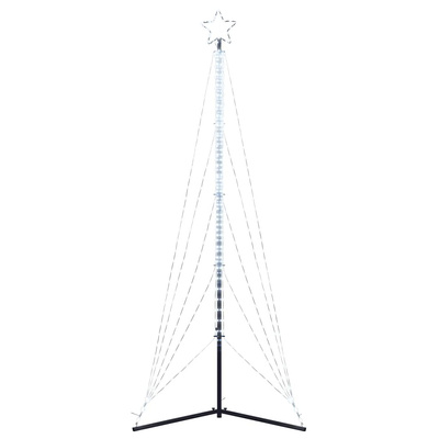 Choinka LED 525 diod LED Zimna biel 302 cm