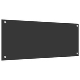 Panel kuchenny Ciemnoszary 100 x 40 cm szkło hartowane