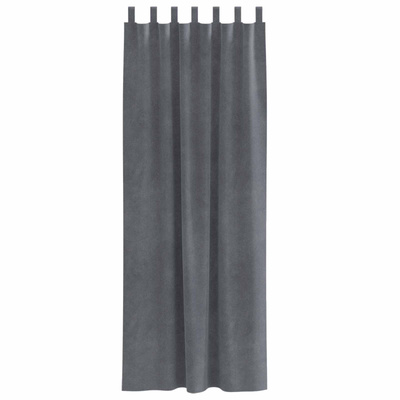 Zasłony zaciemniające 2 pcs Jasnoszary 140 x 225 cm Aksamit