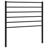 Metalowe wymienne wezgłowie, czarne, 107 cm