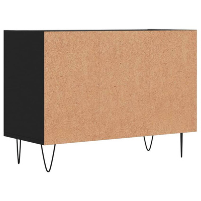 Szafka pod TV, czarna, 69,5x30x50 cm, materiał drewnopochodny vidaXL