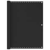 Parawan ogrodowy HDPE, 120x500, cm antracytowy