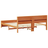 Ramka łóżka Woskowy Brąz 200 x 200 cm Lite drewno sosnowe