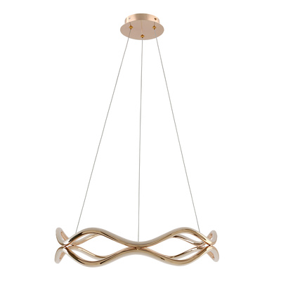 VAVE lampa wisząca patynowy 28W LED 3000K maskownica biała ŚREDNICA 50CM