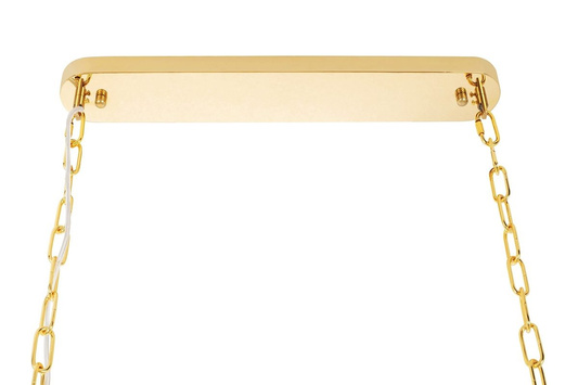 Lampa wisząca IMPERIAL LONG GOLD 90 - stal, kryształ-ADANI