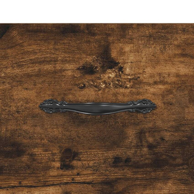 Szafka pod TV, przydymiony dąb, 102x36x50 cm vidaXL
