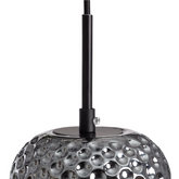 Lampa wisząca szklana szara E27 Abruzzo Slendore