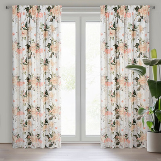 Zasłona Rose biała 135x270