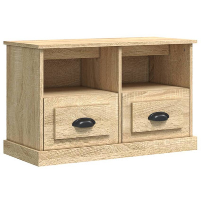 vidaXL Szafka pod TV, dąb sonoma, 80x35x50 cm, materiał drewnopochodny