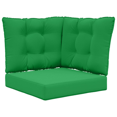 Poduszka do sofy na zewnątrz 3 pcs Zielony Poliester