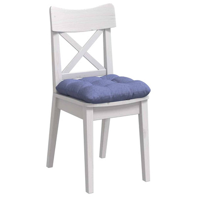 Poduszki na siedziska 4 pcs Niebieski dżins 40 x 40 x 12 cm