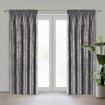 Zasłona Estel grafitowa 140x270