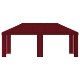 Pokrycie altany 6 x 3 m bordowy Poliester 190 gsm