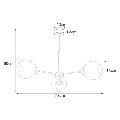 Lampa sufitowa K-4856 z serii LAMBERT