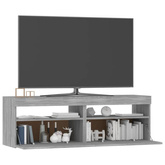 Szafka pod TV z LED, szary dąb sonoma, 120x35x40 cm vidaXL