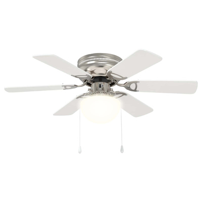 Wentylator sufitowy z lampą ? 82 cm Biały