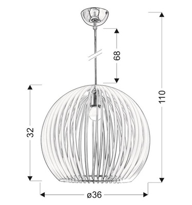 Lampa wisząca Haga niebieska pojedyncza metalowa do sypialni E27