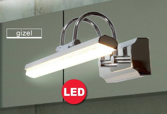 Kinkiet łazienkowy chrom LED 7W 6500K regulowany Gizel Candellux 20-32591