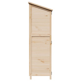 Shed ogrodowy naturalny 59,5 x 56 x 176,5 cm Drewno Świerkowe