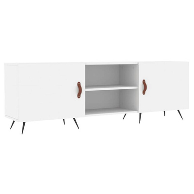 vidaXL Szafka pod TV, biała, 150x30x50 cm, materiał drewnopochodny