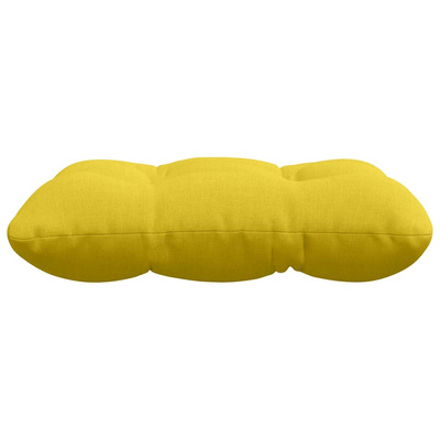 Poduszki na siedziska 4 pcs Jasnożółty 45 x 45 x 12 cm tkanina