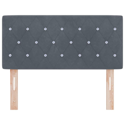 Zagłówek Ciemnoszary 90 cm Aksamit