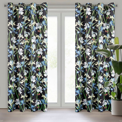 Zasłona Maja czarna 140x250