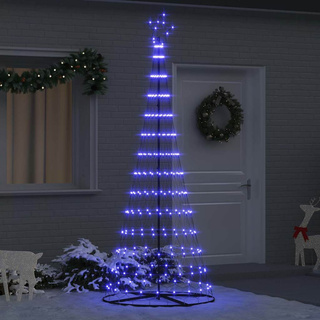 Choinka świąteczna LED z 295 diodami LED Niebieski 250 cm Metal
