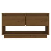 vidaXL Szafka pod TV, miodowy brąz, 74x34x40 cm, lite drewno sosnowe