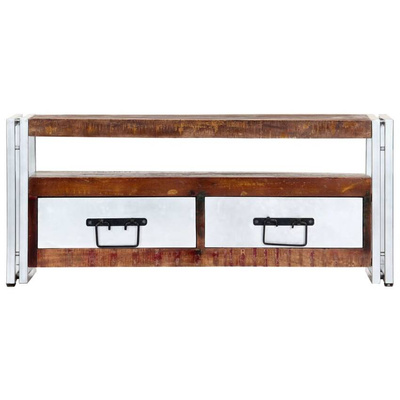 vidaXL Szafka pod TV, 90 x 30 x 40 cm, lite drewno z odzysku
