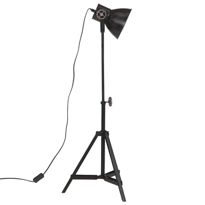 Lampa stołowa, 25 W, czarna, 35x35x65/95 cm, E27