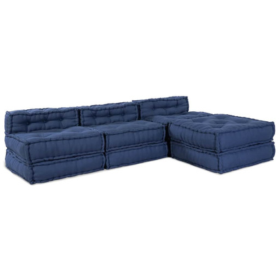 Modularna jednostka sofy 4 pcs Indygo tkanina