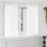 Firany blackout z kółkami 2 pcs Czysta Biała 175 x 140 cm