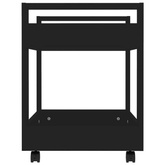 vidaXL Szafka pod biurko, czarna, 60x45x60 cm, materiał drewnopochodny
